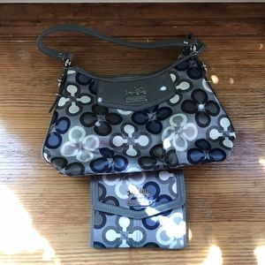 Never used coach bag and wallet